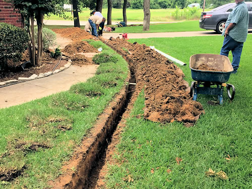 French Drain Dallas