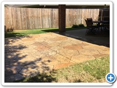 Stamped concrete 1 x
