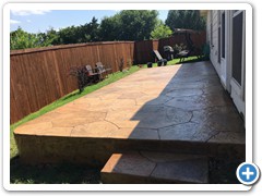 Stamped concrete x
